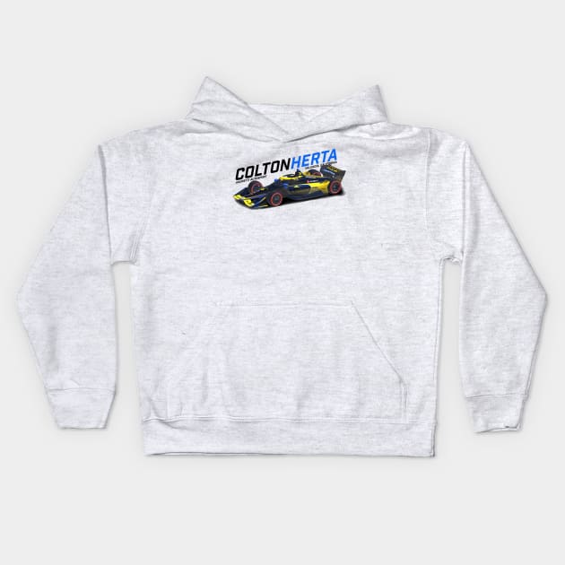 Colton Herta 2021 Kids Hoodie by Sway Bar Designs